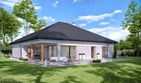 Projekt domu TK74 - parterowy dom, dach kopertowy - ujęcie 3