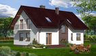 Projekt domu Alcamo Termo - parterowy z poddaszem dom o powierzchni 153,57 m², dach dwuspadowy - ujęcie 2