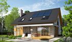 Projekt domu Logan energo - parterowy z poddaszem dom o powierzchni 139,91 m², dach dwuspadowy - ujęcie 3