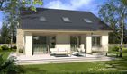 Projekt domu Małgosia bb - parterowy dom o powierzchni 101,80 m², dach dwuspadowy - ujęcie 2