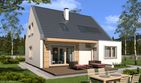 Projekt domu Vivien A - parterowy z poddaszem dom o powierzchni 125,30 m², dach dwuspadowy - ujęcie 3