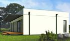 Projekt domu D193A - parterowy dom o powierzchni 88,44 m², dach płaski - ujęcie 3