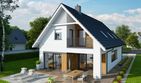 Projekt domu Riko G1 energo - parterowy z poddaszem dom o powierzchni 130,96 m², dach dwuspadowy - ujęcie 3