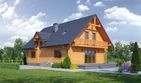 Projekt domu Bolesławice 15 dw - parterowy z poddaszem dom o powierzchni 151 m², dach dwuspadowy - ujęcie 2