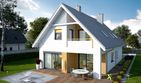 Projekt domu Riko II G1 energo - parterowy z poddaszem dom o powierzchni 134,53 m², dach dwuspadowy - ujęcie 2