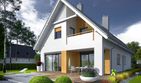 Projekt domu Riko II G1 energo - parterowy z poddaszem dom o powierzchni 134,53 m², dach dwuspadowy - ujęcie 4