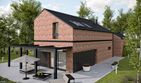 Projekt domu House x12 - parterowy z poddaszem dom o powierzchni 122,66 m², dach dwuspadowy - ujęcie 3