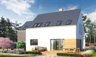 Projekt domu Eco 09 - parterowy z poddaszem dom o powierzchni 119,06 m², dach dwuspadowy - ujęcie 2