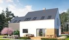 Projekt domu Eco 10 - parterowy z poddaszem dom o powierzchni 130,44 m², dach dwuspadowy - ujęcie 2