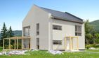 Projekt domu Koge II DCP402a - z pełnym piętrem dom o powierzchni 137,52 m², dach dwuspadowy - ujęcie 3