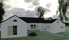 Projekt domu Kamp 3 - parterowy dom o powierzchni 176,96 m², dach dwuspadowy - ujęcie 2