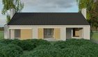 Projekt domu Kamp 3 - parterowy dom o powierzchni 176,96 m², dach dwuspadowy - ujęcie 6
