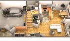 Projekt domu Imbir - segment lewy - z pełnym piętrem i poddaszem dom o powierzchni 145,80 m², dach dwuspadowy - ujęcie 8