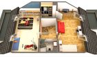 Projekt domu Imbir - segment lewy - z pełnym piętrem i poddaszem dom o powierzchni 145,80 m², dach dwuspadowy - ujęcie 10