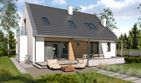 Projekt domu Victor bw - parterowy z poddaszem dom o powierzchni 129,90 m², dach dwuspadowy - ujęcie 5