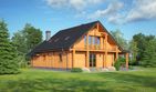 Projekt domu Osiek 86 dw - parterowy z poddaszem dom o powierzchni 114,58 m², dach dwuspadowy - ujęcie 2