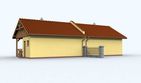 Projekt budynku gospodarczego G86 budynek gospodarczy - parterowy dom o powierzchni 43,48 m², dach dwuspadowy - ujęcie 3