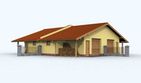 Projekt budynku gospodarczego G90 budynek gospodarczy - parterowy dom o powierzchni 156 m², dach dwuspadowy - ujęcie 3