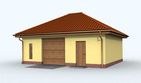 Projekt budynku gospodarczego G108 budynek gospodarczy - parterowy dom o powierzchni 50,14 m², dach kopertowy - ujęcie 2