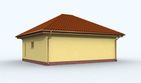 Projekt budynku gospodarczego G116 budynek gospodarczy - parterowy dom o powierzchni 48,88 m², dach kopertowy - ujęcie 3
