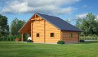 Projekt garażu GD 2w - parterowy dom o powierzchni 52 m², dach dwuspadowy - ujęcie 2