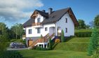 Projekt domu Osina 32 - parterowy z poddaszem dom o powierzchni 152,91 m², dach dwuspadowy - ujęcie 2