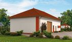 Projekt budynku gospodarczego G241 budynek gospodarczy - parterowy dom o powierzchni 163,79 m², dach kopertowy - ujęcie 3