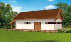 Projekt budynku gospodarczego G260 budynek gospodarczy - parterowy dom o powierzchni 78,75 m², dach dwuspadowy - ujęcie 3