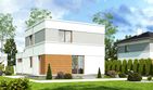 Projekt domu Egon II z garażem 1-st. [A] - z pełnym piętrem dom o powierzchni 95 m², dach płaski - ujęcie 2