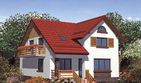 Projekt domu APS 007 - parterowy z poddaszem dom o powierzchni 135,90 m², dach czterospadowy - ujęcie 2