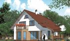 Projekt domu APS 012 - parterowy z poddaszem dom o powierzchni 148,90 m², dach dwuspadowy - ujęcie 2