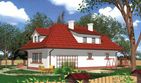 Projekt domu APS 020 - parterowy z poddaszem dom o powierzchni 194,10 m², dach czterospadowy - ujęcie 2