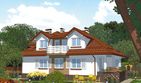 Projekt domu APS 021 - parterowy z poddaszem dom o powierzchni 209,20 m², dach kopertowy - ujęcie 2