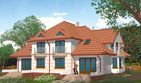Projekt domu APS 024 - parterowy z poddaszem dom o powierzchni 140,20 m², dach kopertowy - ujęcie 2