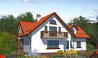Projekt domu APS 047 - parterowy z poddaszem dom o powierzchni 209,80 m², dach czterospadowy - ujęcie 2