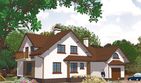 Projekt domu APS 064 - parterowy z poddaszem dom o powierzchni 193,20 m², dach dwuspadowy, koszt budowy 501 000 zł - ujęcie frontu