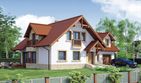 Projekt domu TYMON - parterowy z poddaszem dom - ujęcie frontu