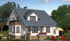 Projekt domu APS 009 + G - parterowy z poddaszem dom o powierzchni 142,70 m², dach dwuspadowy - ujęcie 2