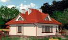 Projekt domu APS 017+G - parterowy z poddaszem dom o powierzchni 167,20 m², dach kopertowy - ujęcie 2