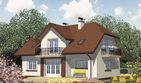 Projekt domu APS 118 - parterowy z poddaszem dom o powierzchni 161,50 m², dach naczółkowy - ujęcie 2