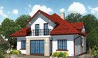 Projekt domu APS 249 - parterowy z poddaszem dom o powierzchni 143,50 m², dach namiotowy - ujęcie 2