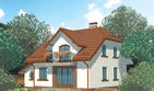 Projekt domu APS 146 - parterowy z poddaszem dom o powierzchni 119,80 m², dach naczółkowy - ujęcie 2