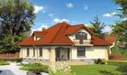 Projekt domu CA-002 - parterowy z poddaszem dom o powierzchni 120 m², dach kopertowy - ujęcie 2