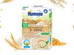 Humana Kaszka mleczna 5 zbóż z bananami dla niemowląt po 6. miesiącu (200 g)