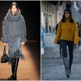 Gruby sweter - 5 pomysłów na stylizację