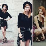 Rockowy look
