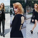 Czarny total look