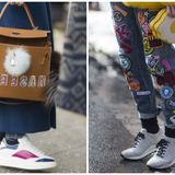 Buty sportowe w zimowej stylizacji