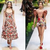 Róże i kwiaty - moda w stylu Dolce & Gabbana