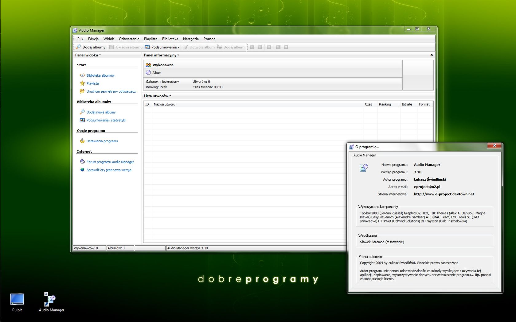 Audio Manager 3.10 - dobreprogramy